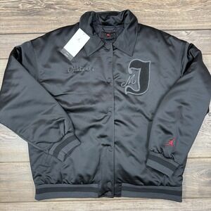 Nike Women's Air Jordan Varsity Bomber Jacket Black FV7137-010 Size Large New